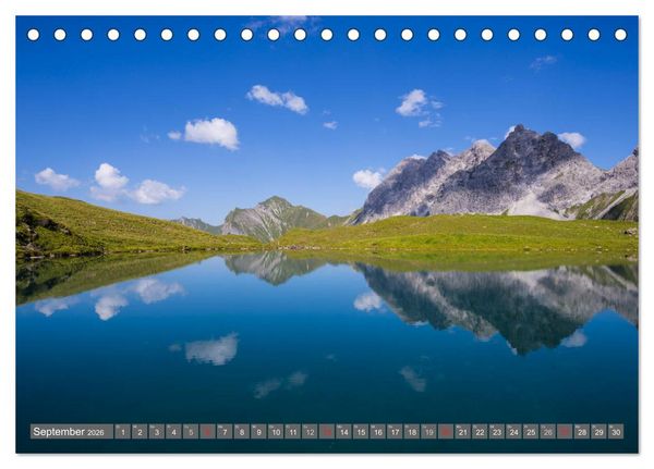 Produktbild: Wanderziele rund um Oberstdorf (Tischkalender 2026 DIN A5 quer), CALVENDO Monatskalender
