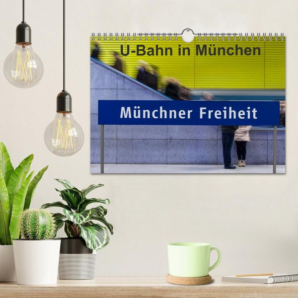 Produktbild: U-Bahn in M&uuml;nchen (Wandkalender 2026 DIN A4 quer), CALVENDO Monatskalender
