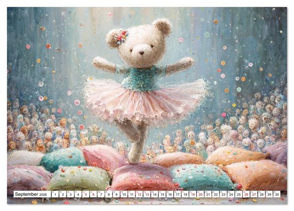 Produktbild: Das geheime Leben flauschiger Freunde (Wandkalender 2026 DIN A4 quer), CALVENDO Monatskalender