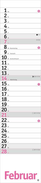 Produktbild: Langplaner, pink 2027