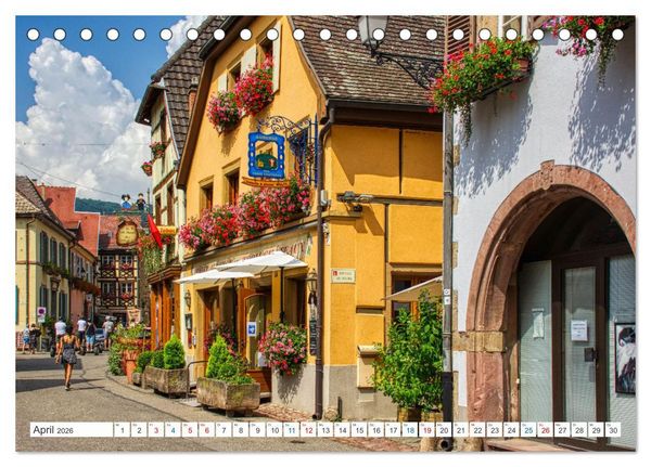 Produktbild: Eguisheim - Eines der sch&ouml;nsten D&ouml;rfer Frankreichs (Tischkalender 2026 DIN A5 quer), CALVENDO Monatskalender