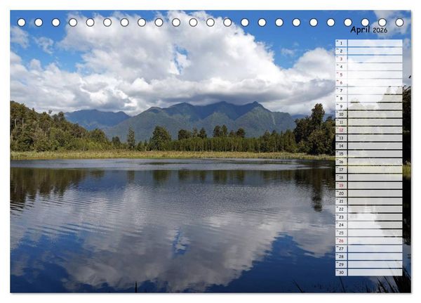 Produktbild: Kia ora, Aotearoa - Wunderbares Neuseeland (Tischkalender 2026 DIN A5 quer), CALVENDO Monatskalender