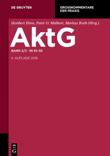Produktbild: Aktiengesetz / &sect;&sect; 41-53