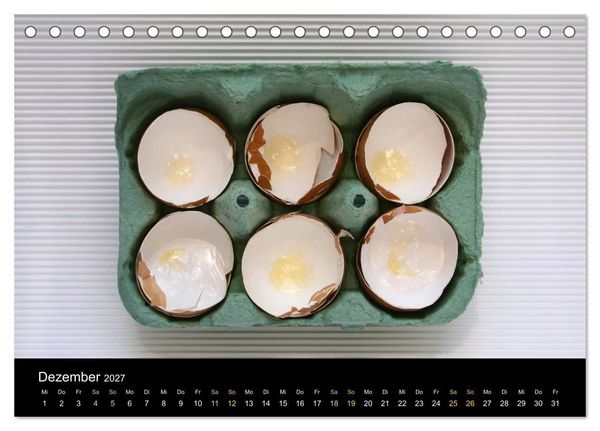Produktbild: ei.ei.ei &ndash; Fotografische Gedanken zum Ei (Tischkalender 2027 DIN A5 quer), CALVENDO Monatskalender