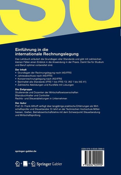 Produktbild: Einf&uuml;hrung in die internationale Rechnungslegung