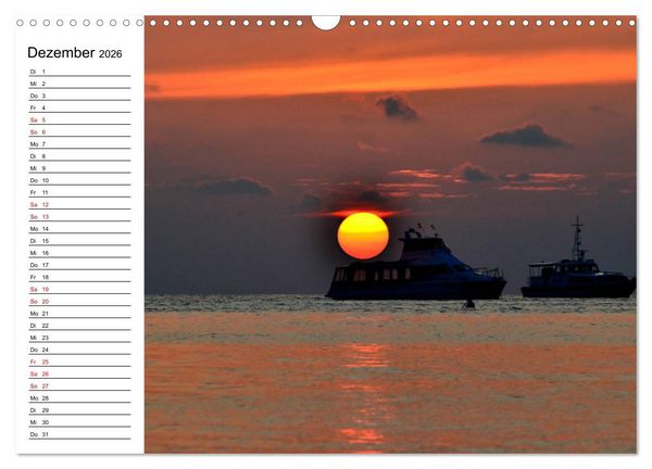 Produktbild: So sch&ouml;n sind die Malediven (Wandkalender 2026 DIN A3 quer), CALVENDO Monatskalender