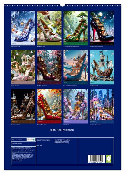 Produktbild: High-Heel-Visionen (hochwertiger Premium Wandkalender 2026 DIN A2 hoch), Kunstdruck in Hochglanz