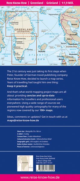 Produktbild: Reise Know-How Landkarte Gr&ouml;nland | Greenland (1:1.900.000)