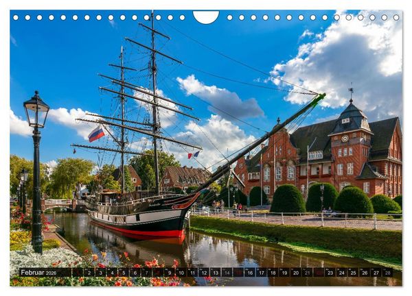 Produktbild: Papenburg - Venedig des Nordens (Wandkalender 2026 DIN A4 quer), CALVENDO Monatskalender