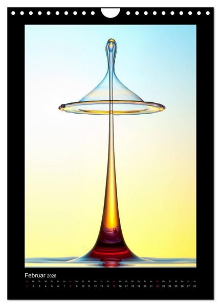 Produktbild: Liquid Art - Wassertropfen in Perfektion (Wandkalender 2026 DIN A4 hoch), CALVENDO Monatskalender