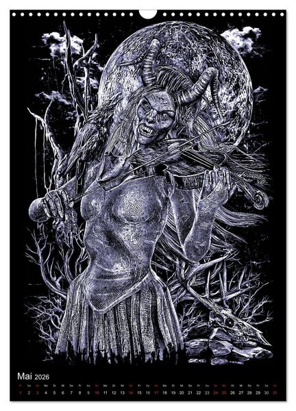 Produktbild: BLOODBOY/FEAR ILLUSTRATION (Wandkalender 2026 DIN A3 hoch), CALVENDO Monatskalender