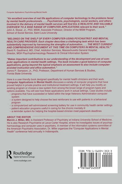 Produktbild: Computer Applications in Mental Health