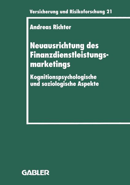 Produktbild: Neuausrichtung des Finanzdienstleistungsmarketings
