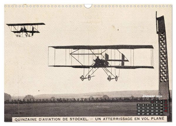 Produktbild: Doppeldecker entdeckt auf historischen Postkarten (Wandkalender 2026 DIN A3 quer), CALVENDO Monatskalender