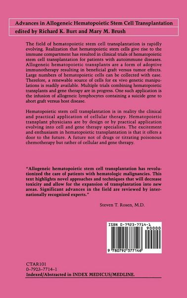Produktbild: Advances in Allogeneic Hematopoietic Stem Cell Transplantation