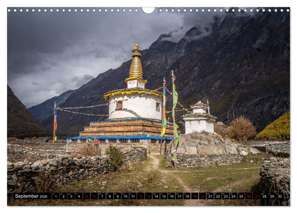 Produktbild: Nepal Tsum Valley - Tal des Gl&uuml;cks (Wandkalender 2026 DIN A3 quer), CALVENDO Monatskalender