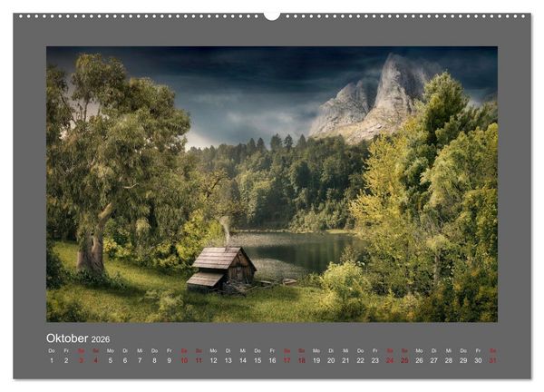 Produktbild: Vom Zauber der Einsamkeit (hochwertiger Premium Wandkalender 2026 DIN A2 quer), Kunstdruck in Hochglanz