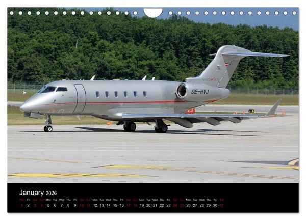 Produktbild: Bizjets (Wall Calendar 2026 DIN A4 landscape), CALVENDO 12 Month Wall Calendar