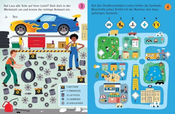 Produktbild: Usborne Minis: R&auml;tsel f&uuml;r die Autofahrt