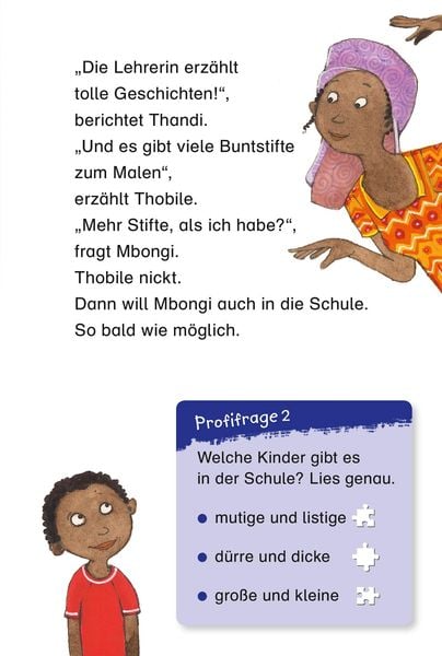 Produktbild: Duden Leseprofi – Mbongis Weg zur Schule. Eine Geschichte aus Afrika, 2. Klasse