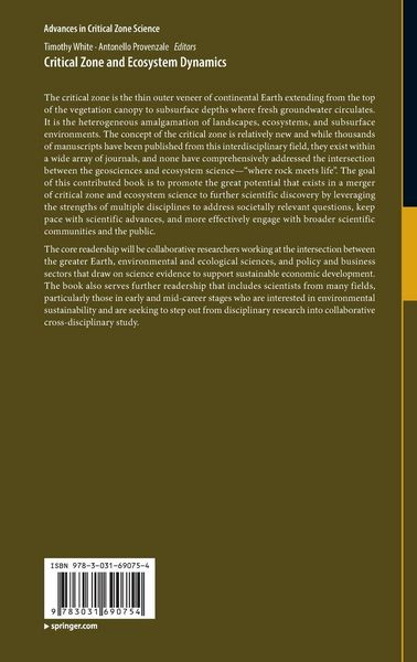 Produktbild: Critical Zone and Ecosystem Dynamics