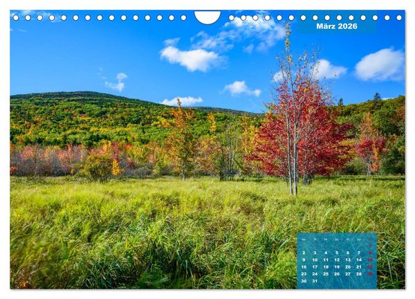 Produktbild: New England - Vielfalt einer Region (Wandkalender 2026 DIN A4 quer), CALVENDO Monatskalender