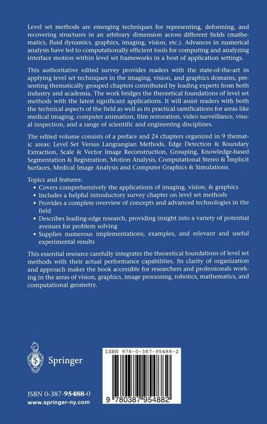 Produktbild: Geometric Level Set Methods in Imaging, Vision, and Graphics