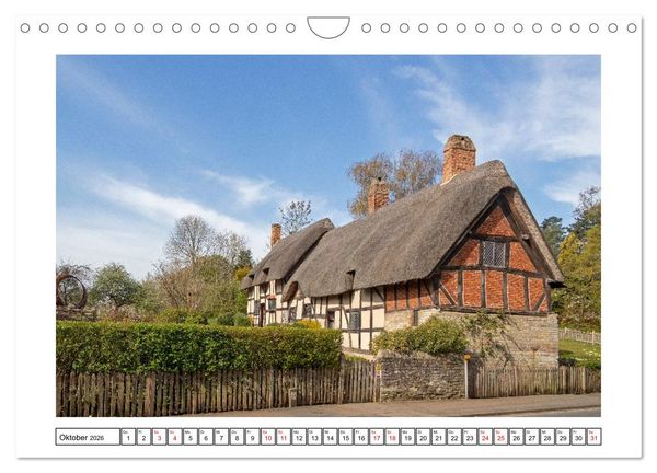 Produktbild: Stratford upon Avon - Shakespeare-Stadt (Wandkalender 2026 DIN A4 quer), CALVENDO Monatskalender