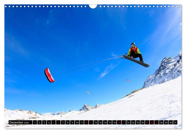 Produktbild: Snowkiting (Wandkalender 2026 DIN A3 quer), CALVENDO Monatskalender