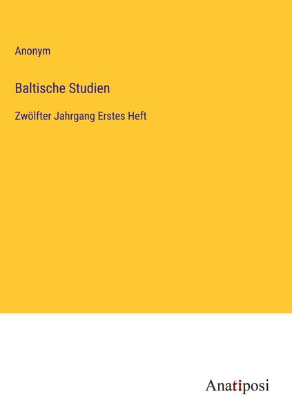 Produktbild: Baltische Studien
