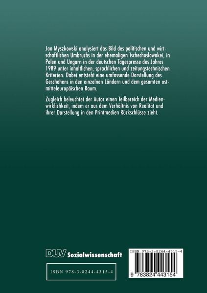 Produktbild: Der politische und wirtschaftliche Umbruch in Ostmitteleuropa