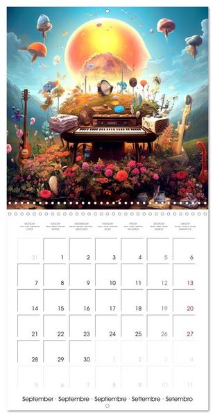 Produktbild: Vibrant Music (Wall Calendar 2026 12 &times; 12 Inch) CALVENDO 12 Month Wall Calendar