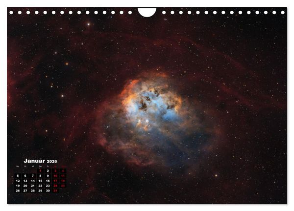 Produktbild: InfinityAstro - die Unendlichkeit im Bild - Astrofotos von Roland Schliessus (Wandkalender 2026 DIN A4 quer), CALVENDO Monatskalender