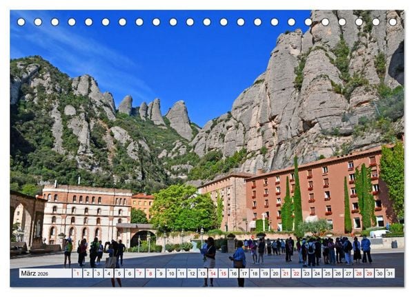 Produktbild: MONTSERRAT in Katalonien (Tischkalender 2026 DIN A5 quer), CALVENDO Monatskalender