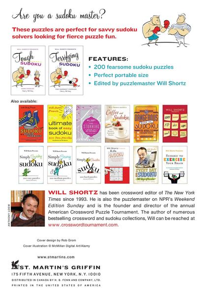 Produktbild: Will Shortz Presents Treacherous Sudoku