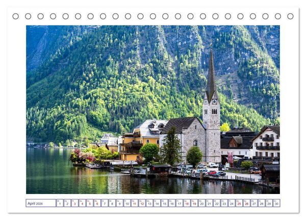 Produktbild: Traumziel Hallstatt in &Ouml;sterreich (Tischkalender 2026 DIN A5 quer), CALVENDO Monatskalender