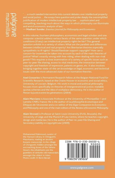 Produktbild: Intellectual Property and Theories of Justice