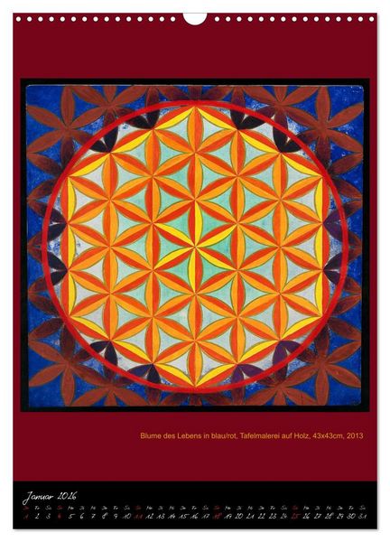 Produktbild: Die heilige Blume des Lebens - Mandalas von Istvan Seidel (Wandkalender 2026 DIN A3 hoch), CALVENDO Monatskalender