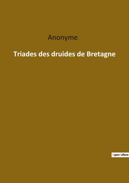 Produktbild: Triades des druides de Bretagne
