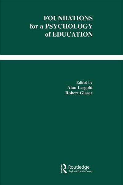 Produktbild: Foundations for A Psychology of Education