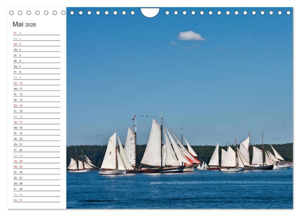 Produktbild: Historische Segelschiffe auf der Ostsee (Wandkalender 2026 DIN A4 quer), CALVENDO Monatskalender