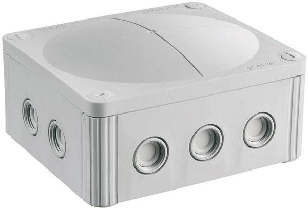 Wiska 10101459 Abzweigkasten (L x B x H) 160 x 140 x 81mm Grau IP66/IP67 1St.