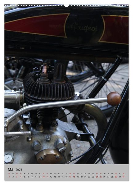 Produktbild: Motorrad Oldtimer - Motoransichten (Wandkalender 2025 DIN A2 hoch), CALVENDO Monatskalender