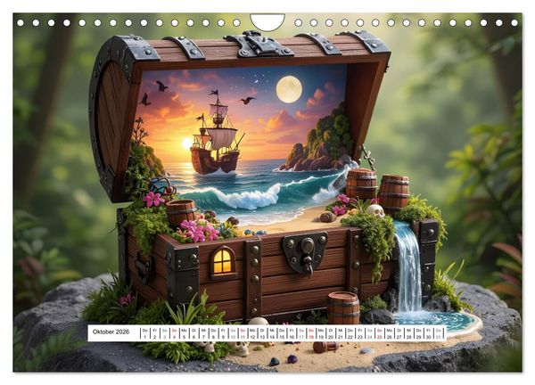 Produktbild: Leben in einer Box (Wandkalender 2026 DIN A4 quer), CALVENDO Monatskalender