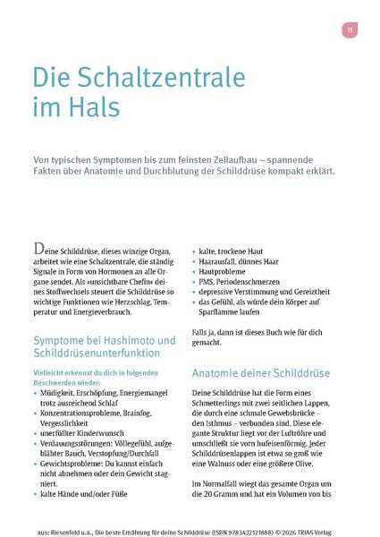 Produktbild: Die beste Ern&auml;hrung f&uuml;r deine Schilddr&uuml;se