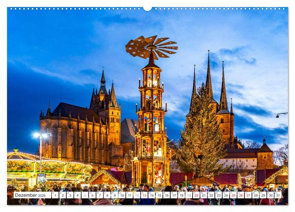 Produktbild: Deutsche Bundesl&auml;nder - Th&uuml;ringen (hochwertiger Premium Wandkalender 2026 DIN A2 quer), Kunstdruck in Hochglanz