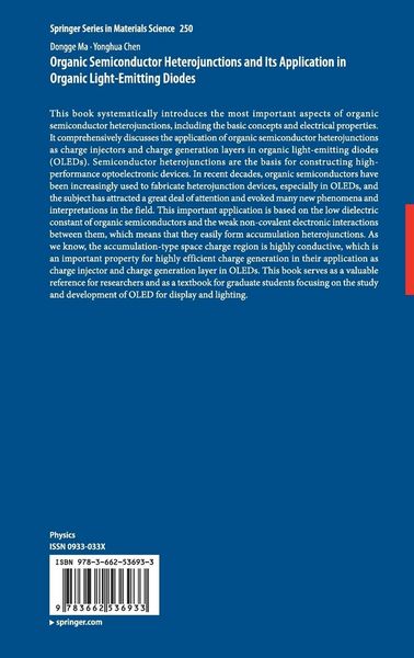 Produktbild: Organic Semiconductor Heterojunctions and Its Application in Organic Light-Emitting Diodes