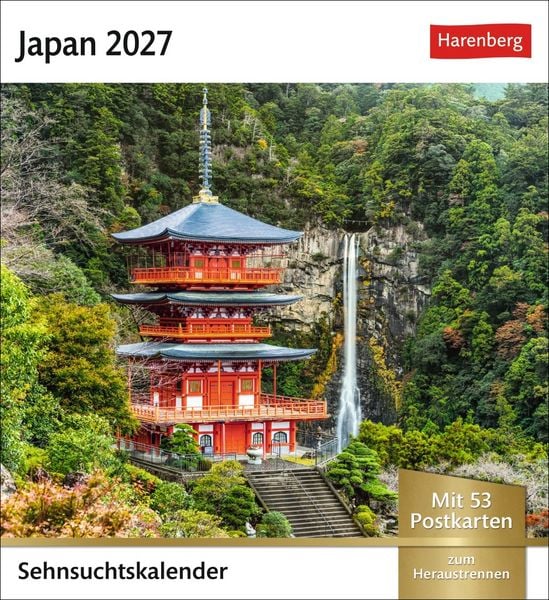 Produktbild: Japan Sehnsuchtskalender 2027 - Wochenkalender mit 53 Postkarten