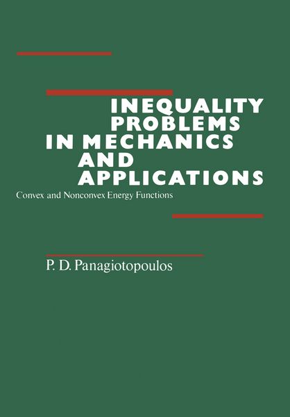 Produktbild: Inequality Problems in Mechanics and Applications