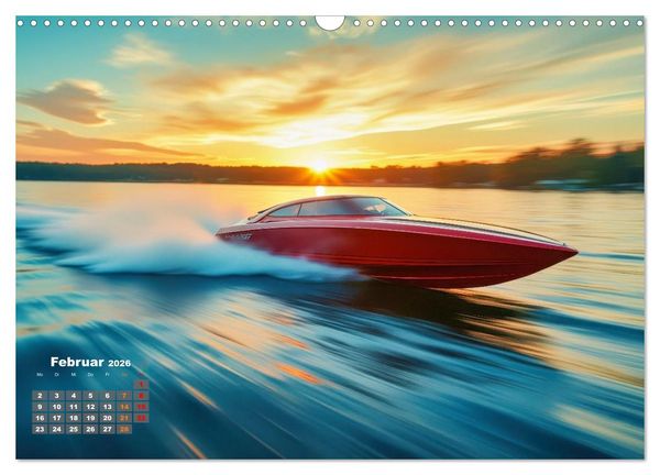 Produktbild: Speedboote (Wandkalender 2026 DIN A3 quer), CALVENDO Monatskalender